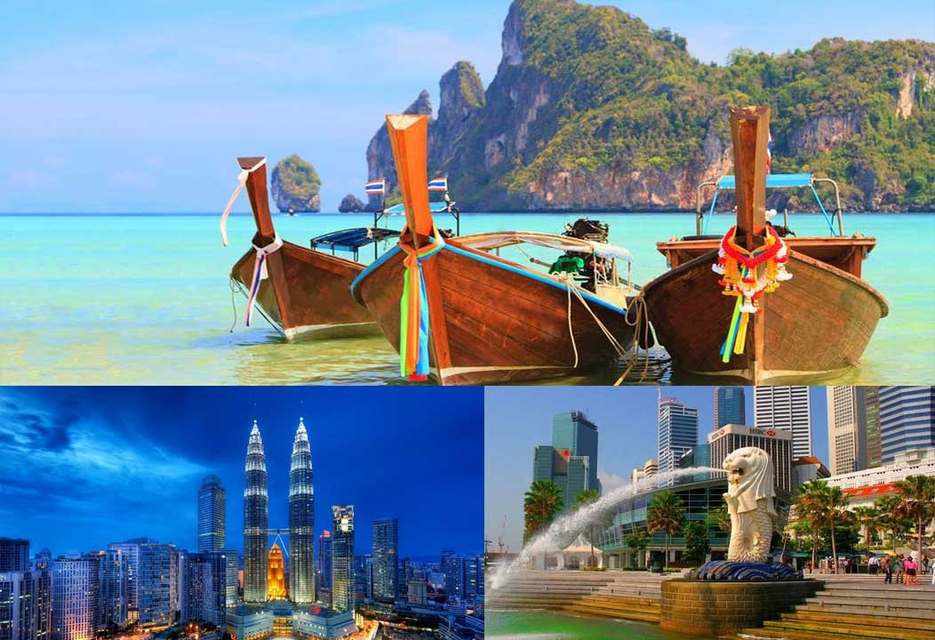 Singapore, Malaysia and Thailand Tours. City tours. Phiphi island